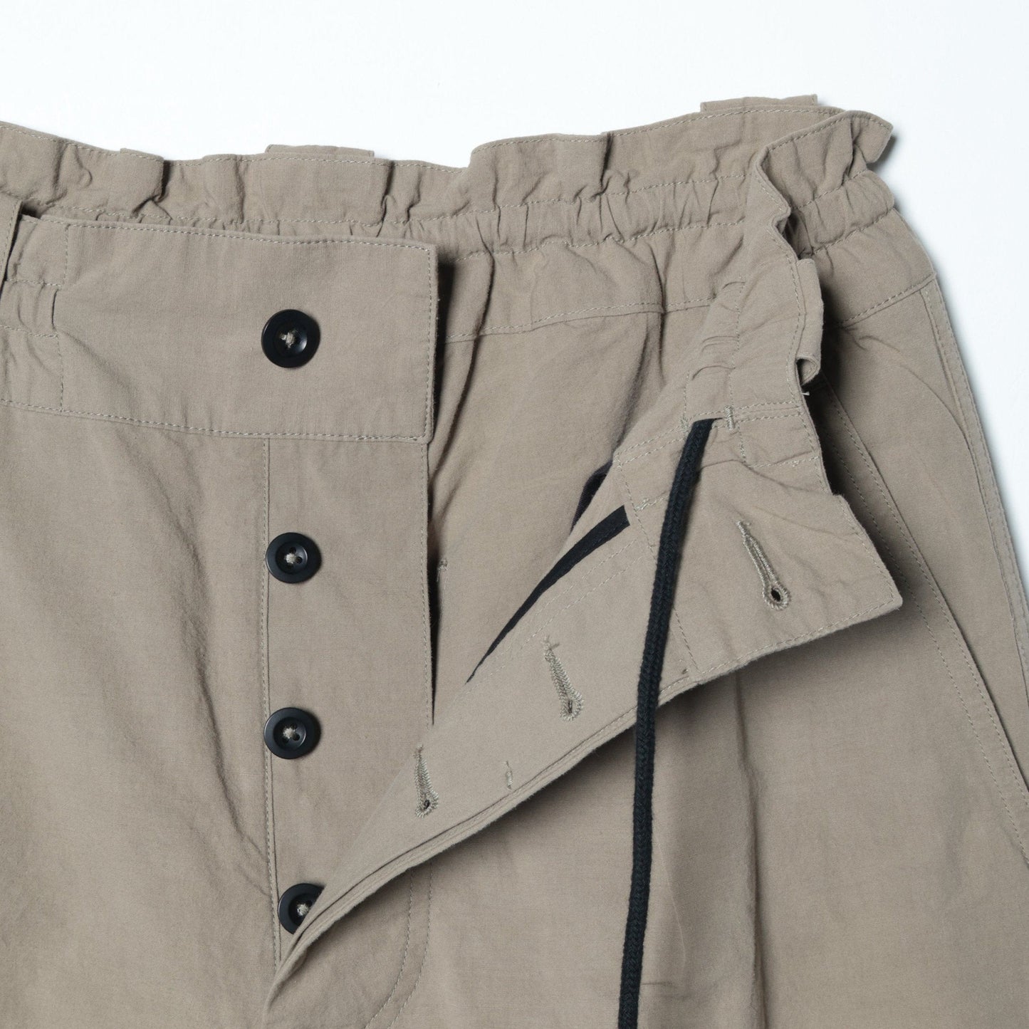 COTTON LINEN PLAIN WEAVE TROUSERS