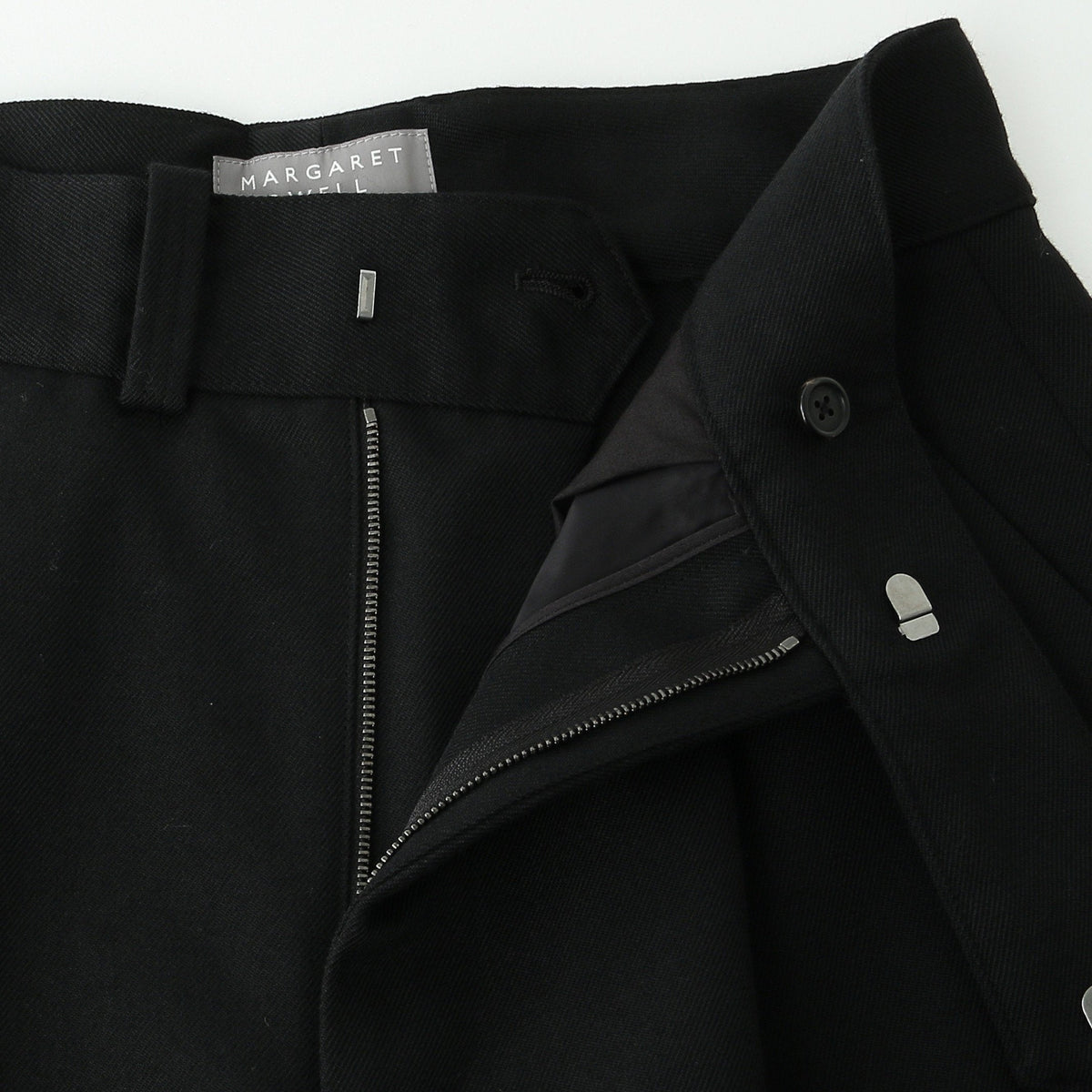 WOOL GABARDINE TROUSERS