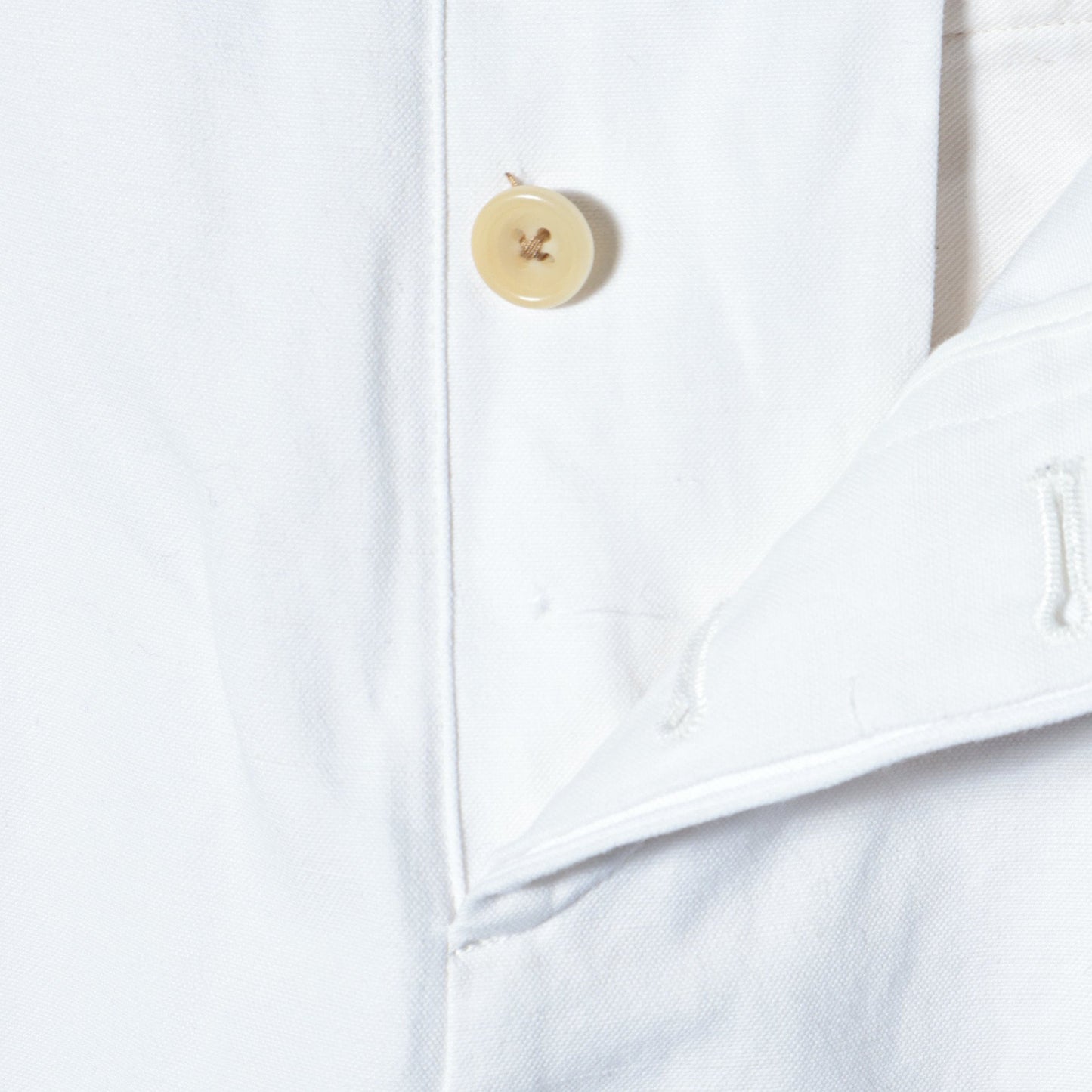 COTTON LINEN CANVAS TROUSERS