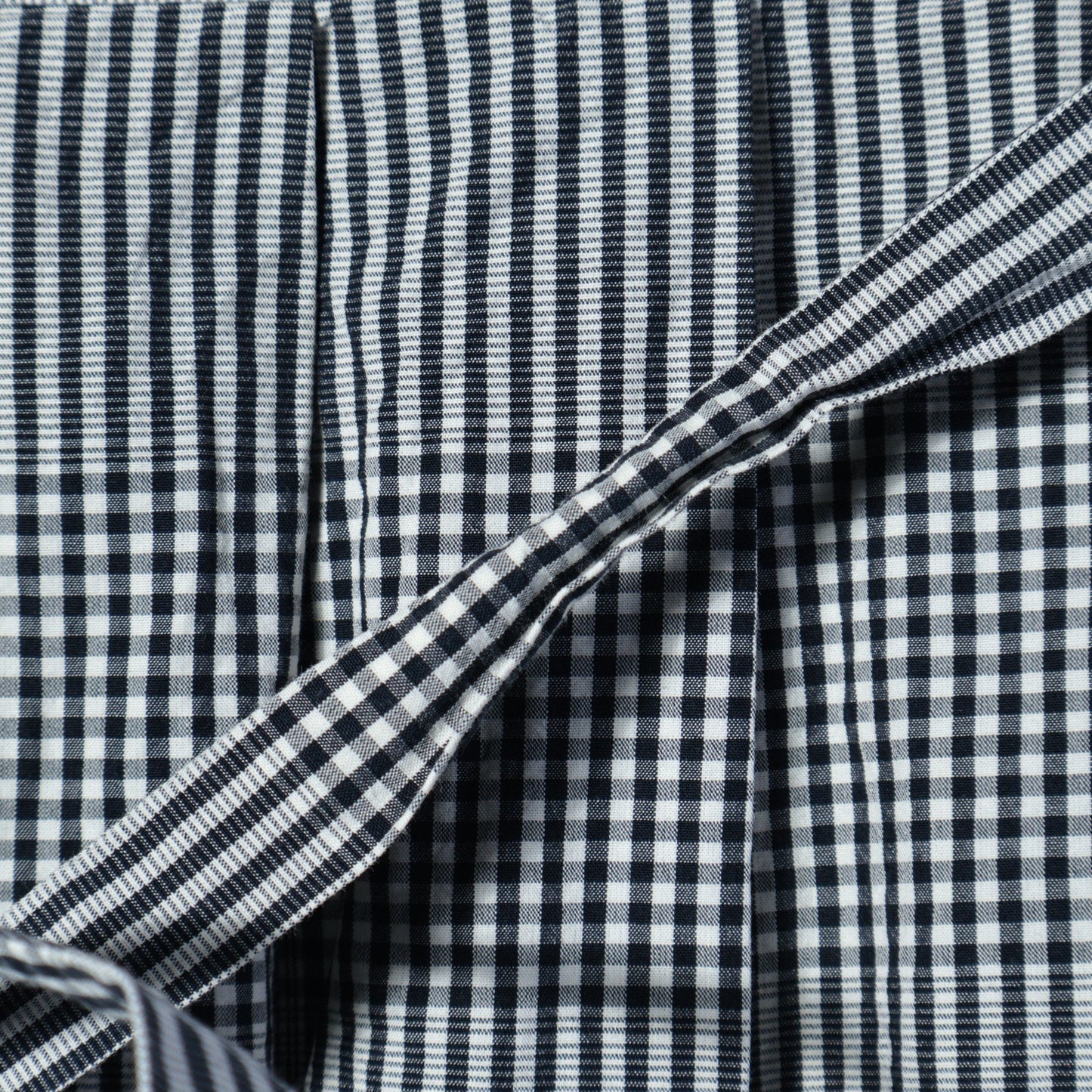 GINGHAM OVERCHECK COTTON SKIRT