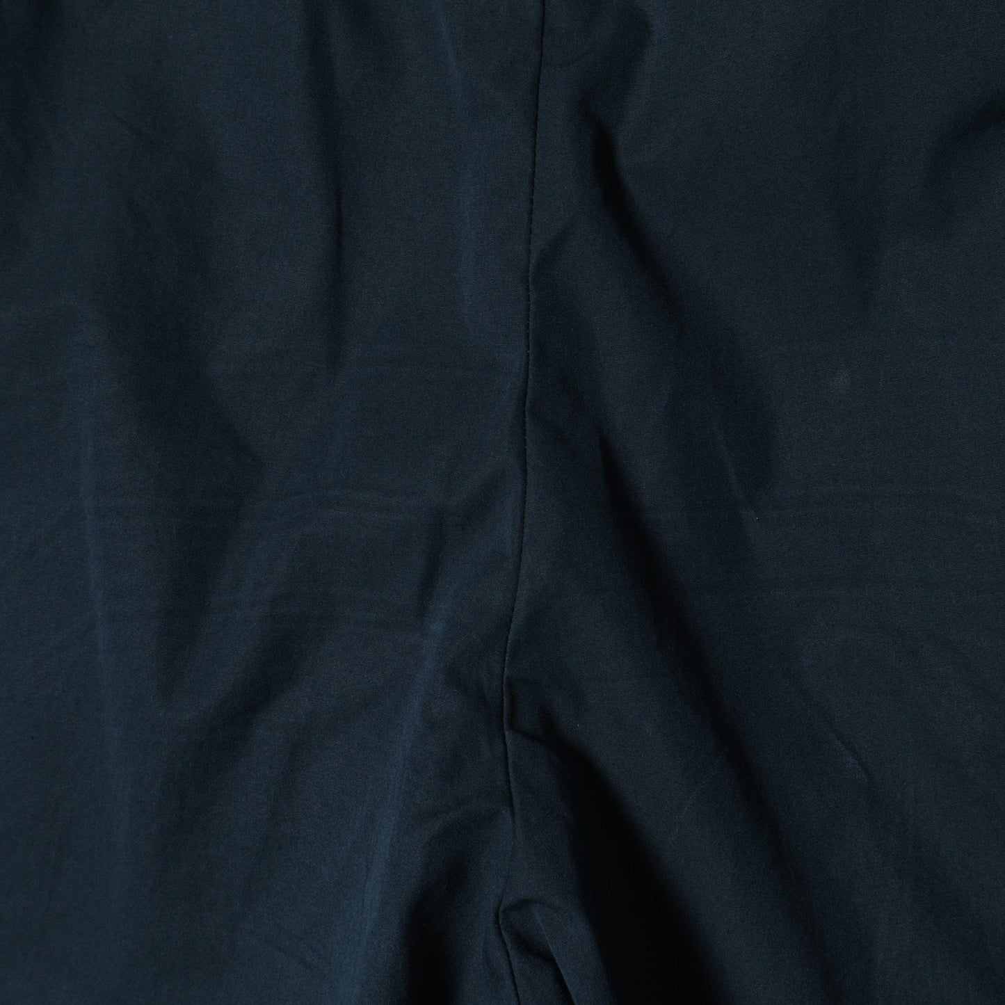 WASHED YARN DYE COTTON POPLIN TROUSERS