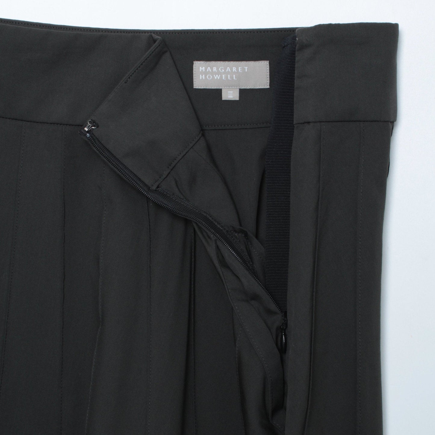 COTTON SILK POPLIN SKIRT