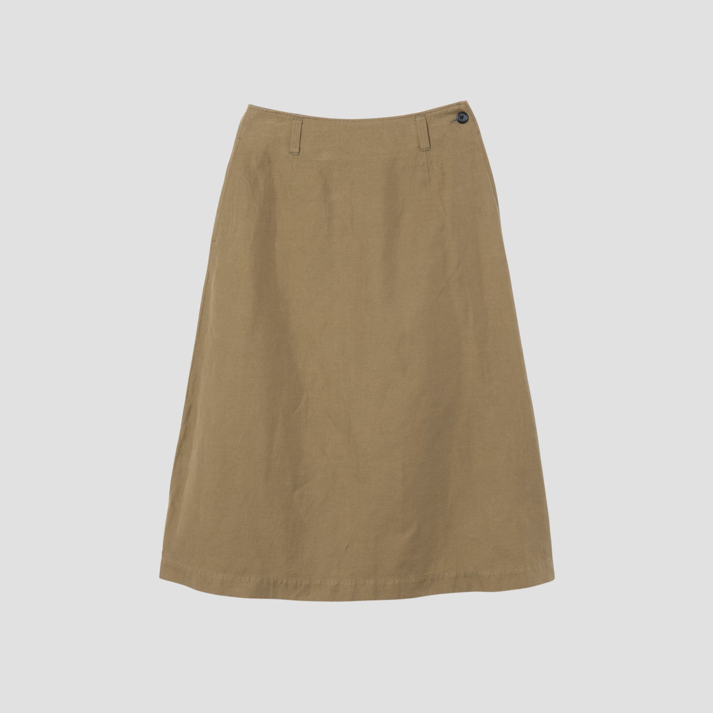 COTTON LINEN TWILL SKIRT