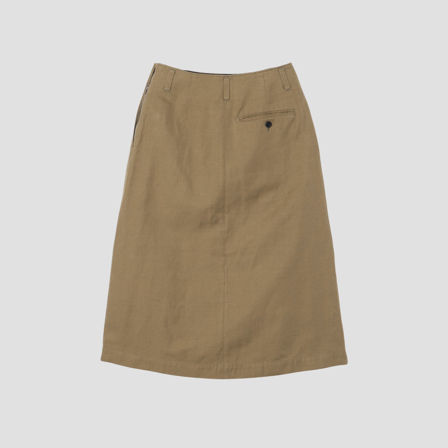 COTTON LINEN TWILL SKIRT