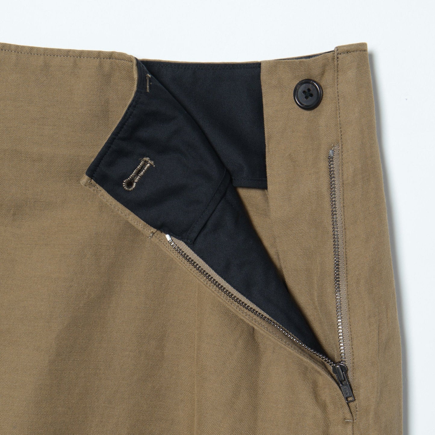 COTTON LINEN TWILL SKIRT