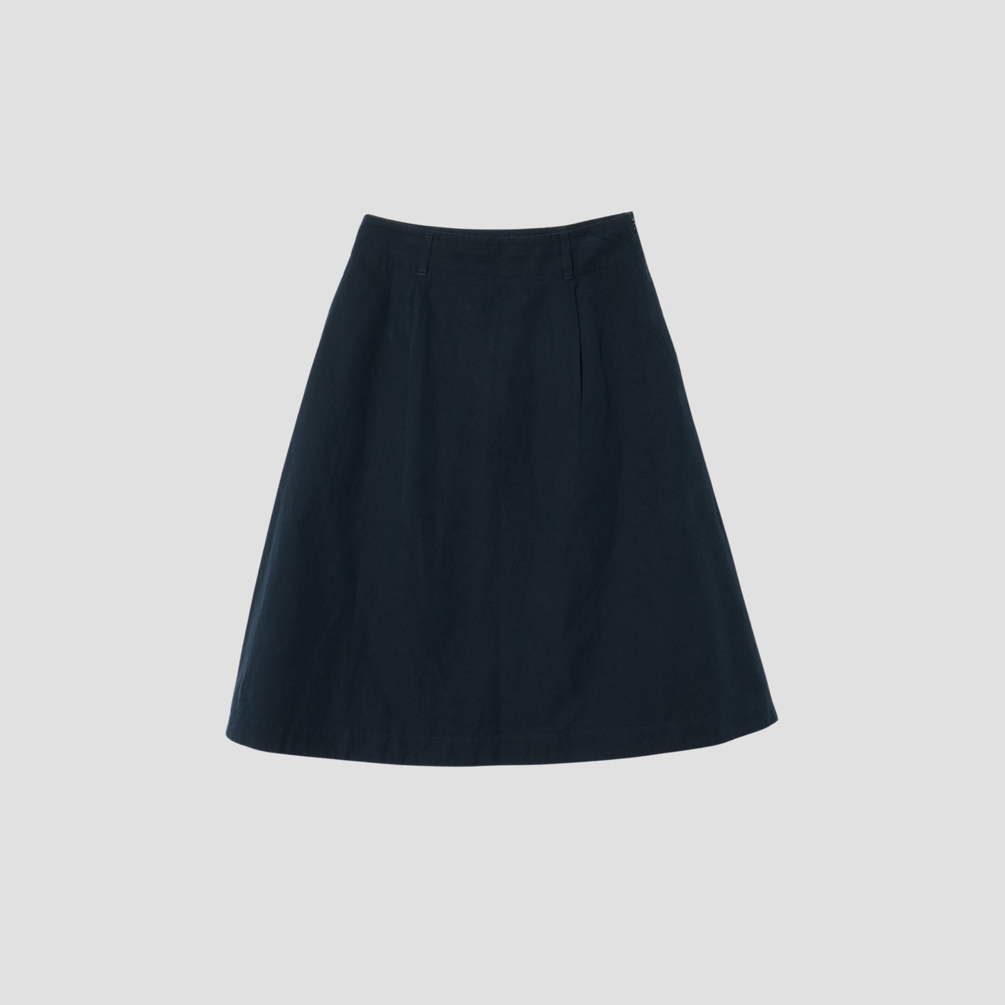 COTTON LINEN OXFORD SKIRT