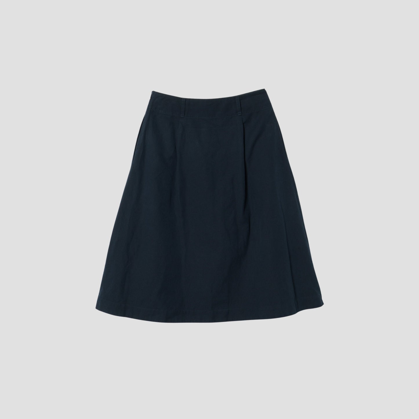 COTTON LINEN OXFORD SKIRT