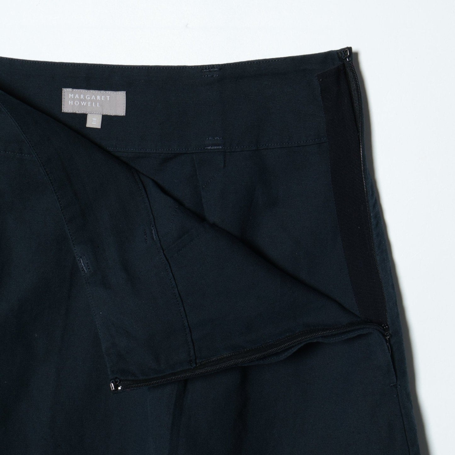 COTTON LINEN OXFORD SKIRT