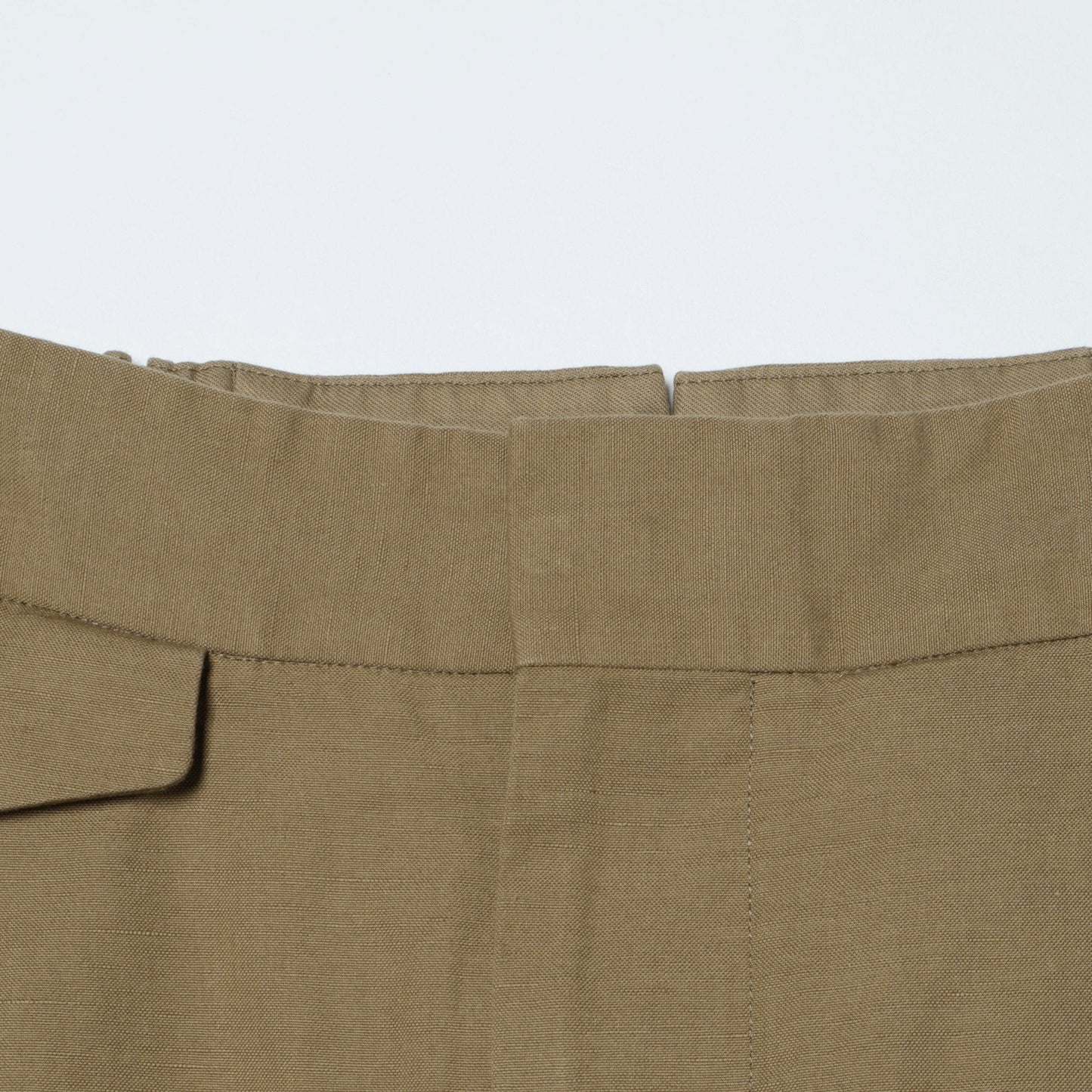 COTTON LINEN PLAIN WEAVE SKIRT