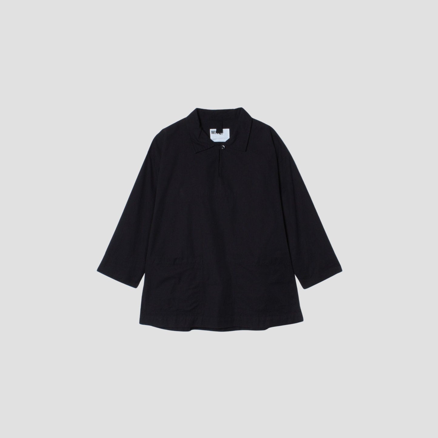 BLACK WARP COTTON DENIM SHIRT