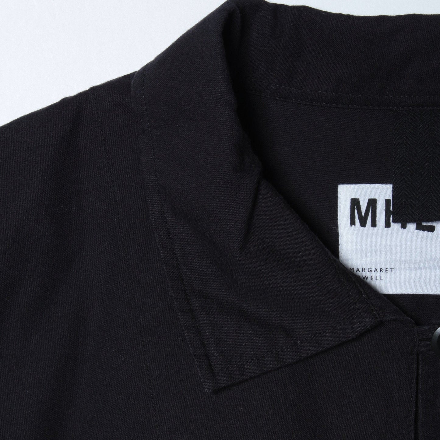 BLACK WARP COTTON DENIM SHIRT