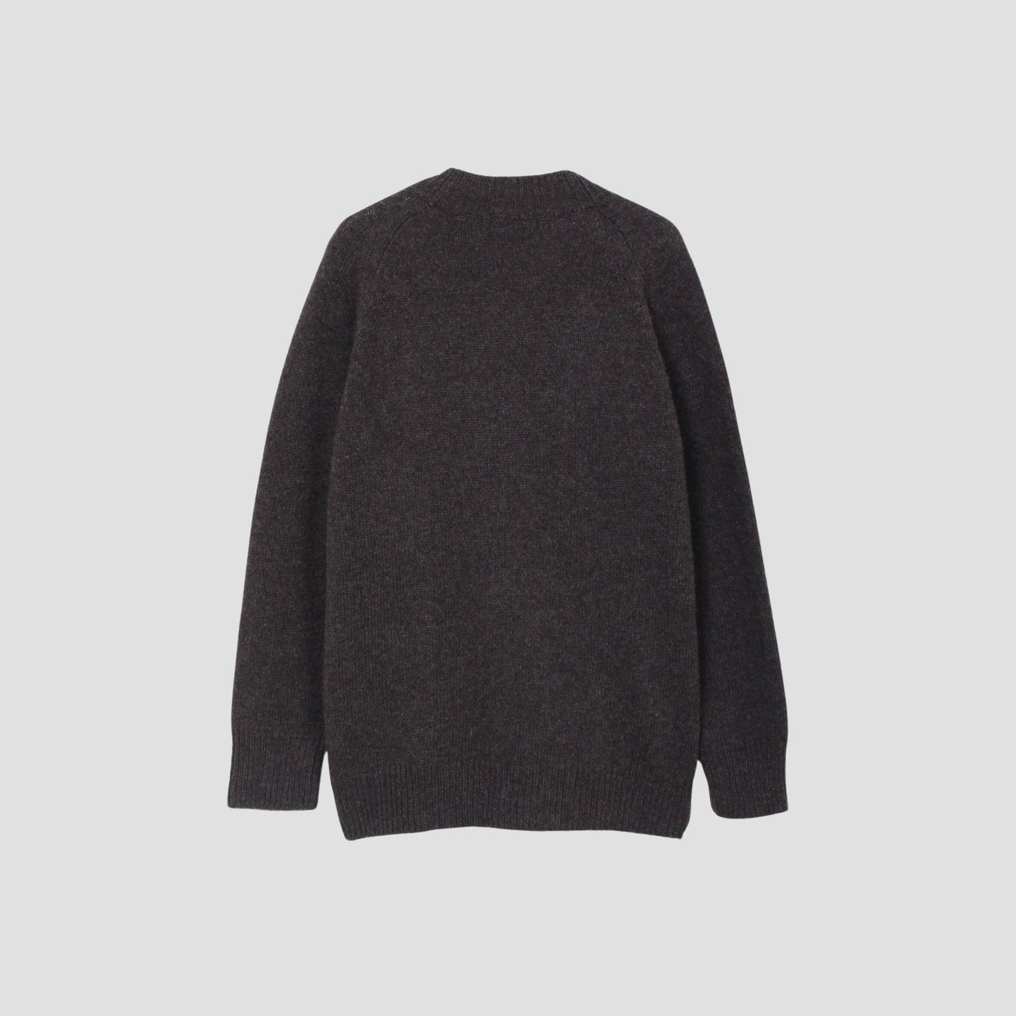 RIB COLLAR CARDIGAN KNIT
