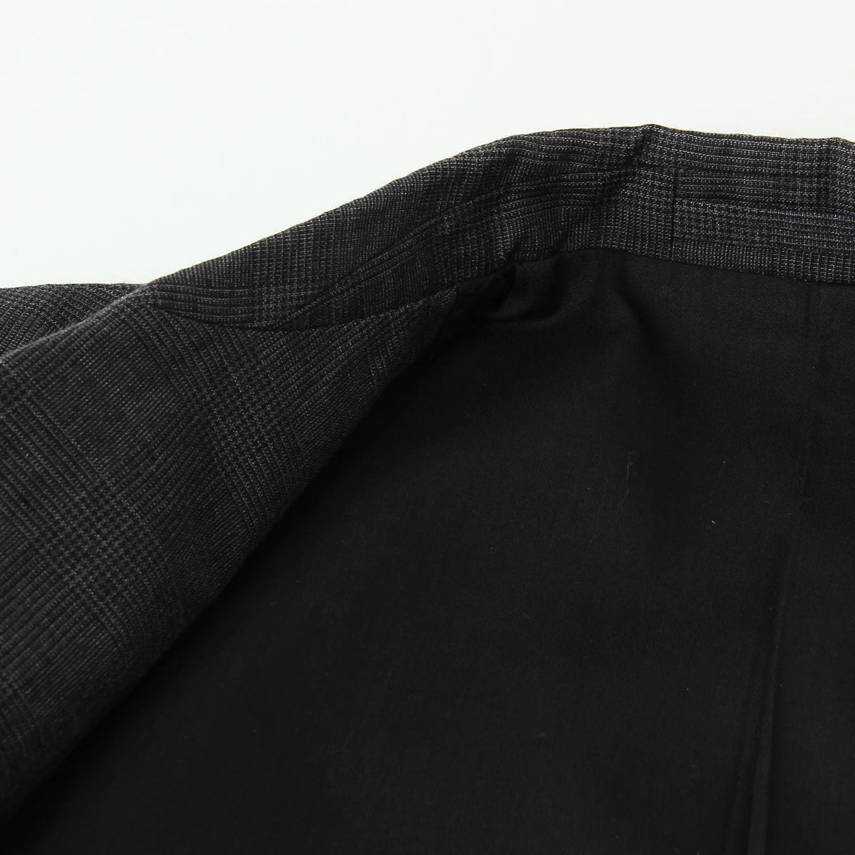 PRINCE OF WALES CHECK WOOL LINEN JACKET