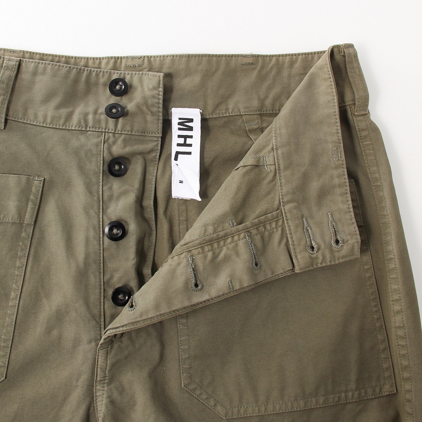 DRY COTTON CANVAS TROUSERS