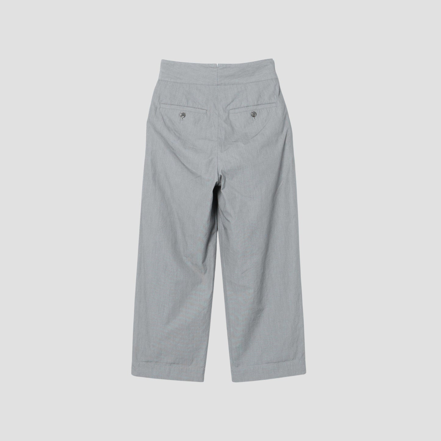 HAIRLINE STRIPE COTTON TROUSERS