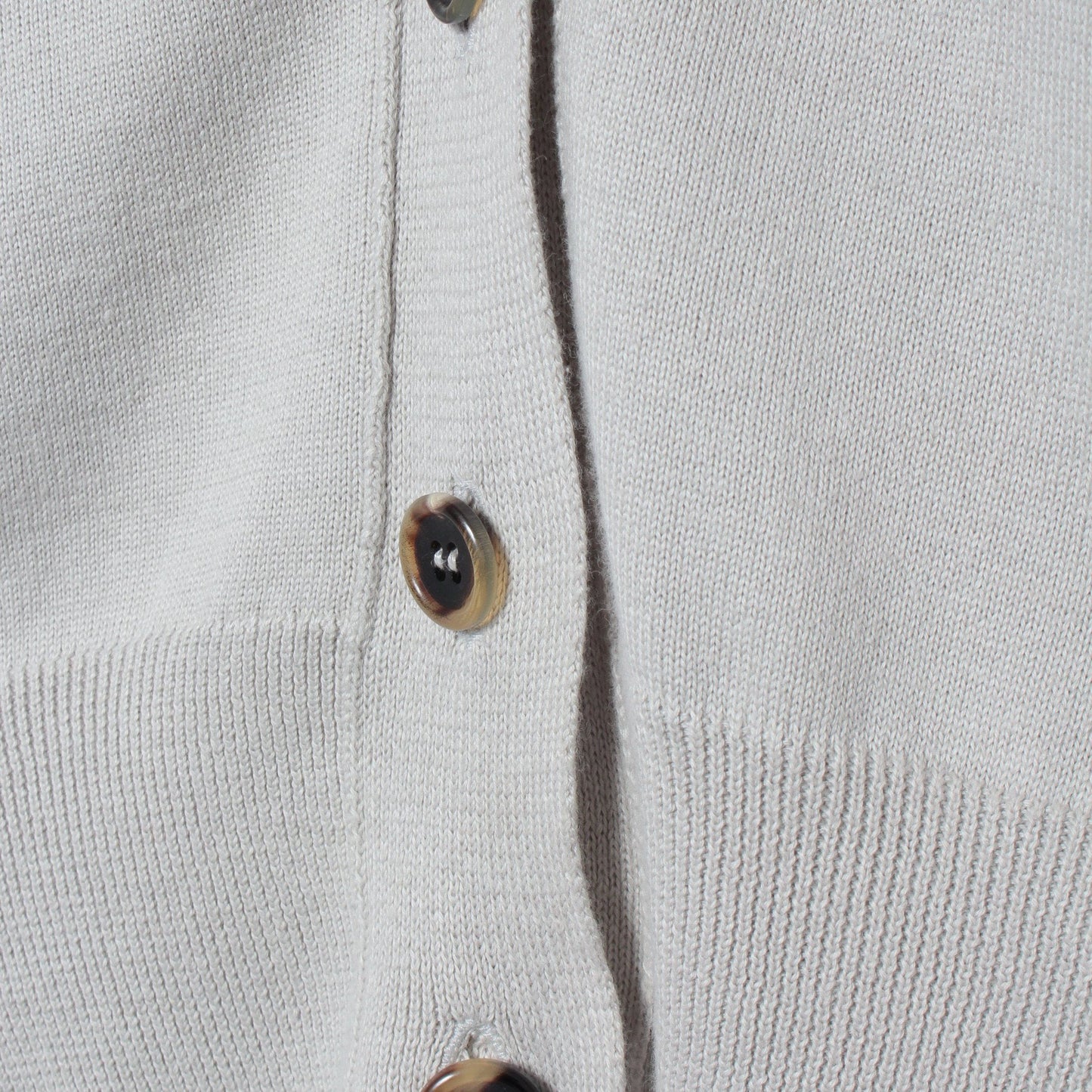 V NECK COTTON CARDIGAN KNIT