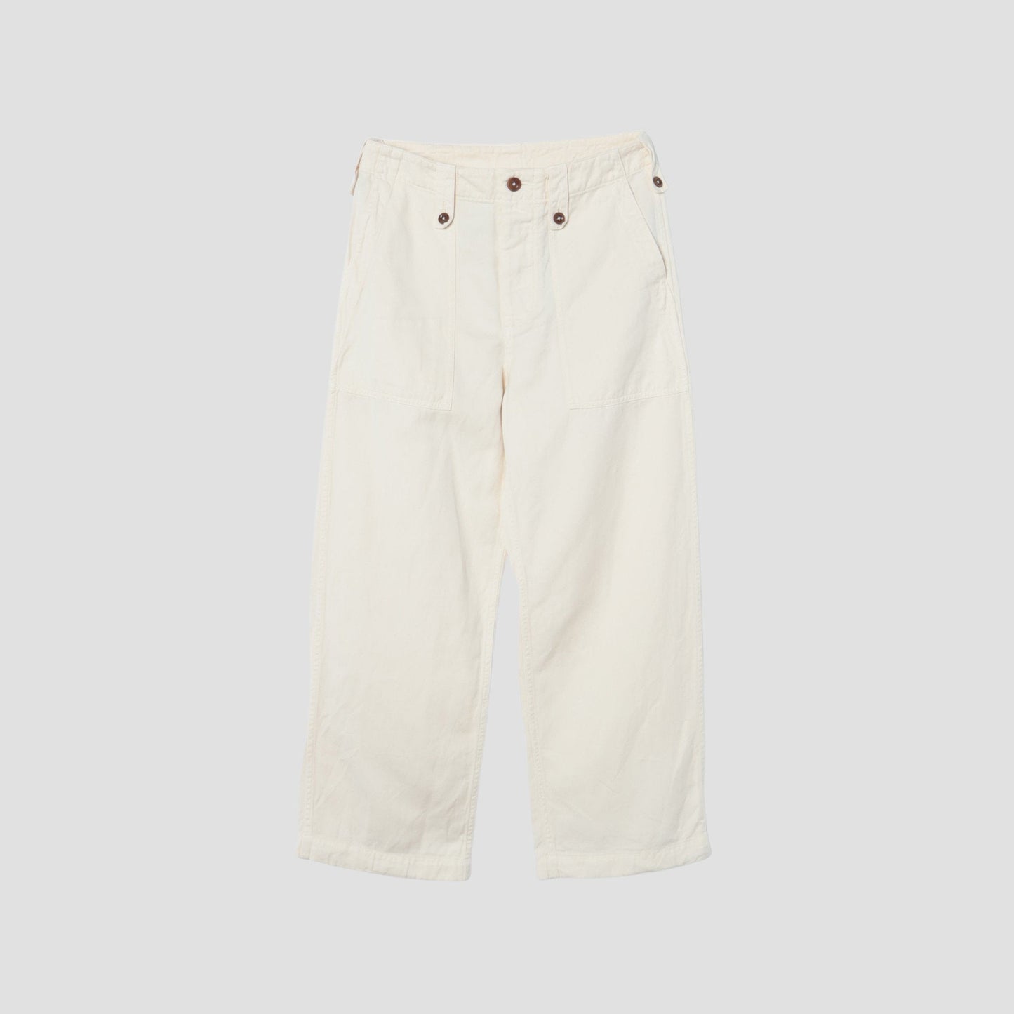 HIGHTWISTED COTTON LINEN TROUSERS