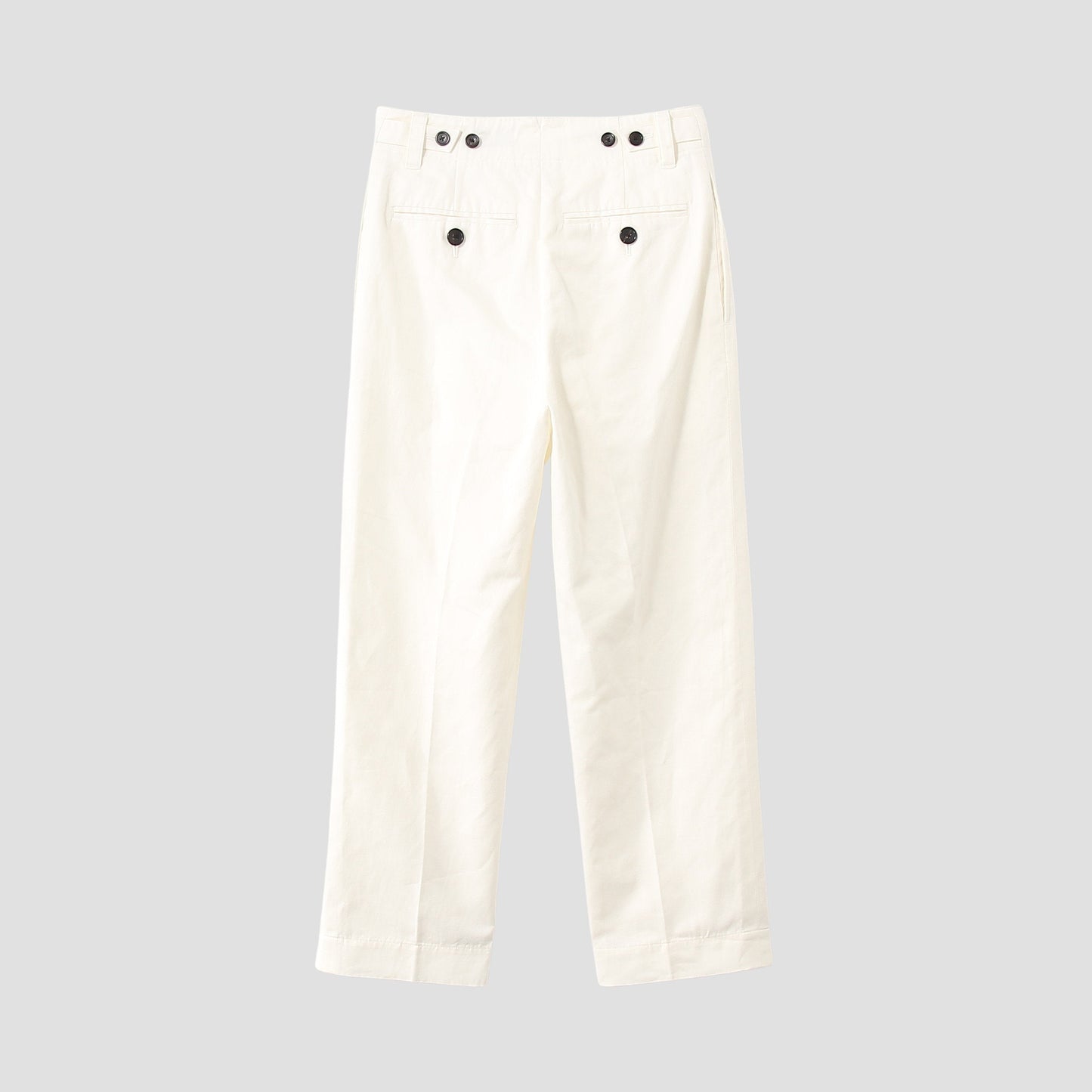 COTTON LINEN TWILL TROUSERS