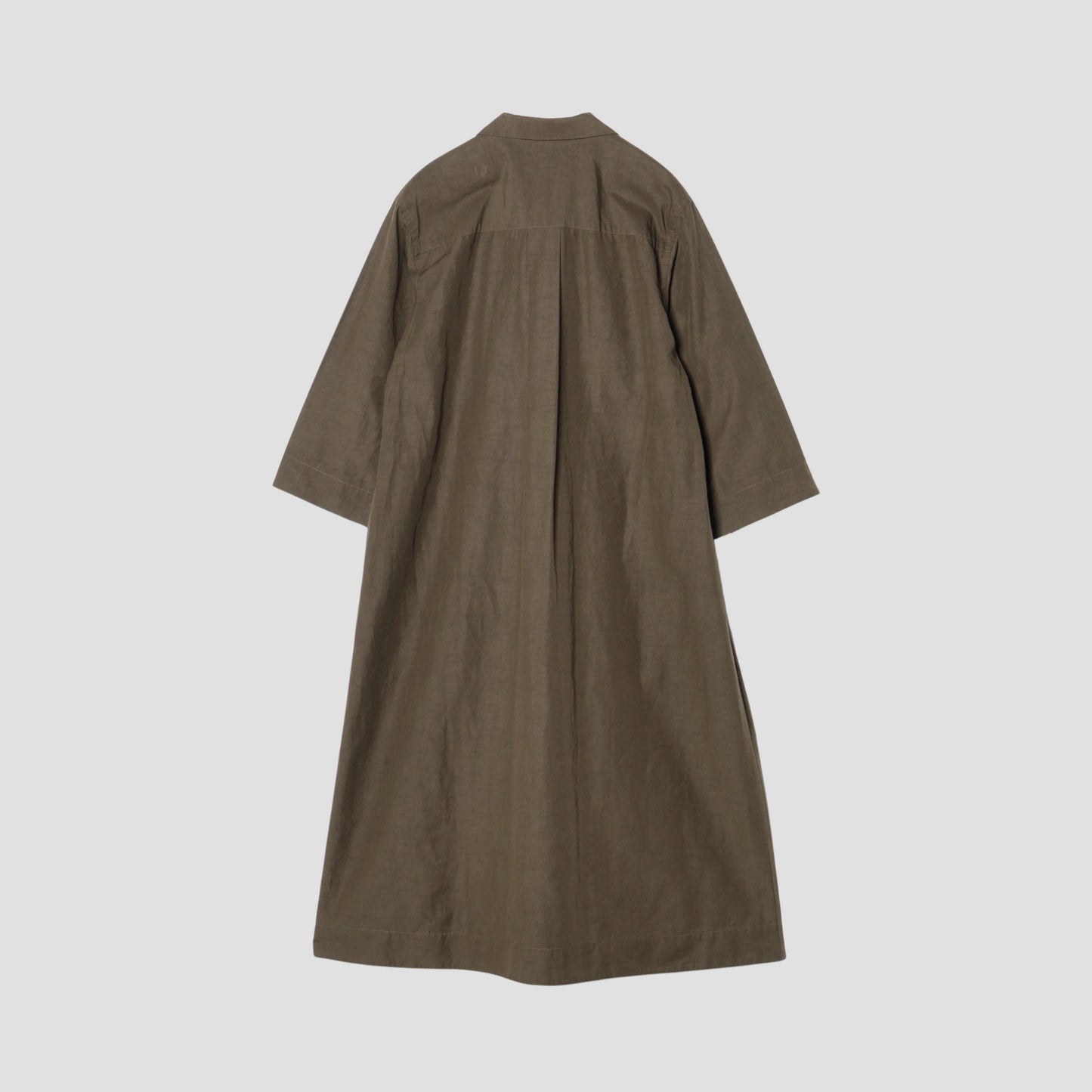 FINE PLAINWEAVE COTTON LINEN DRESS