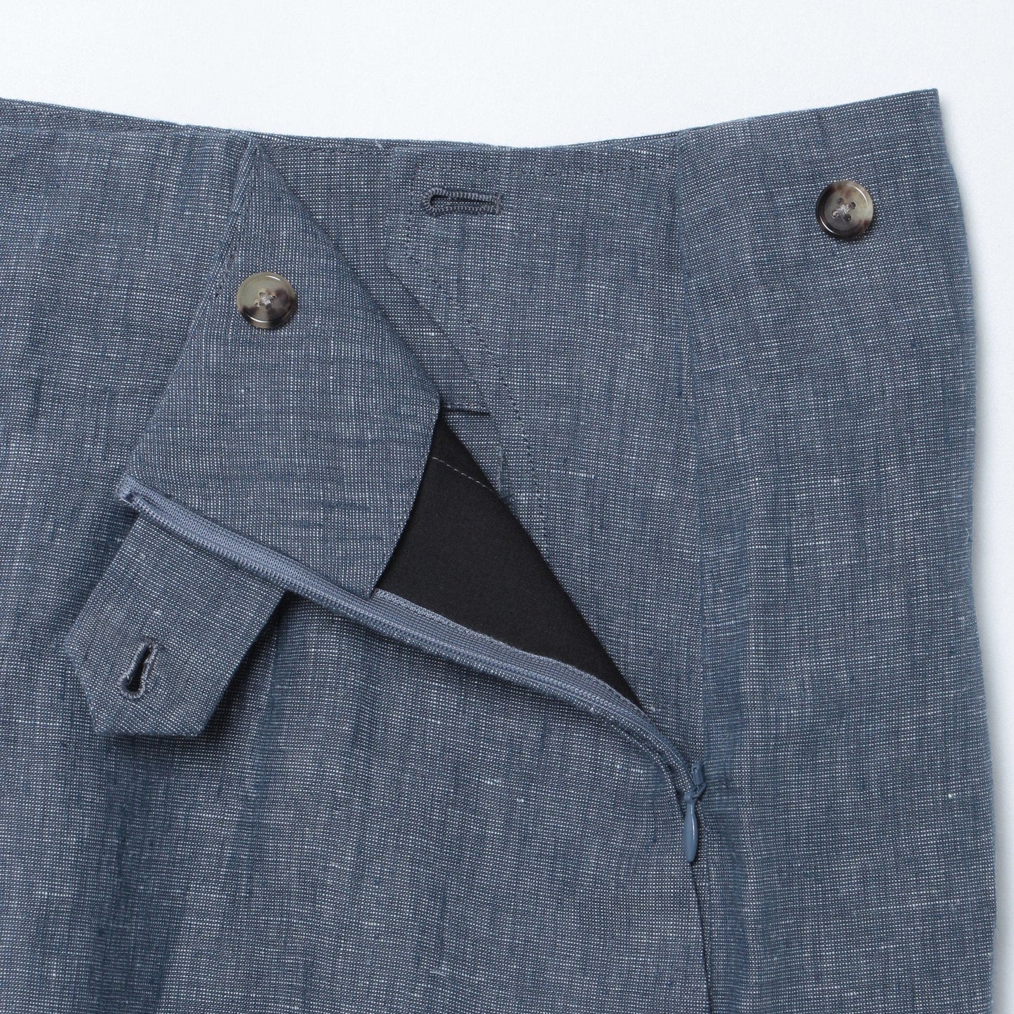 LINEN CHAMBRAY TROUSERS