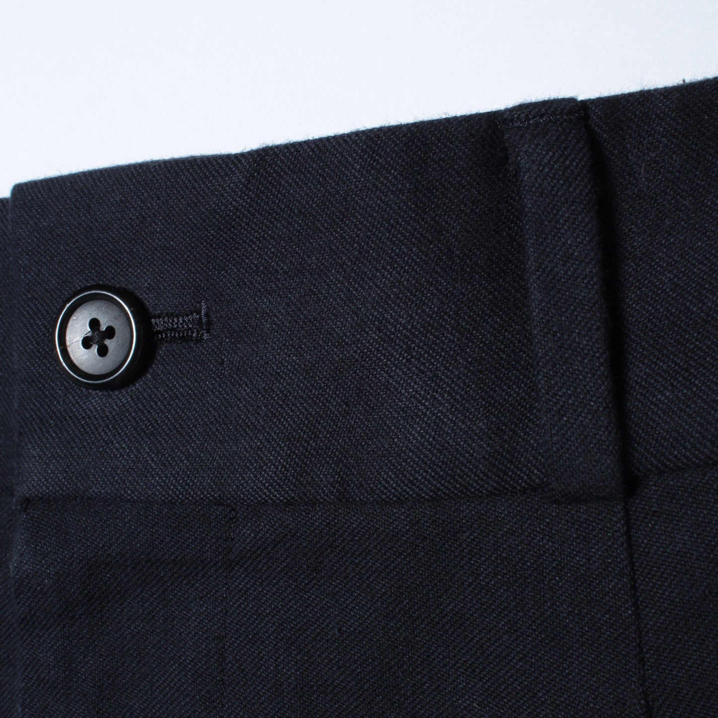 YARN DYE HEAVY COTTON TWILL TROUSERS