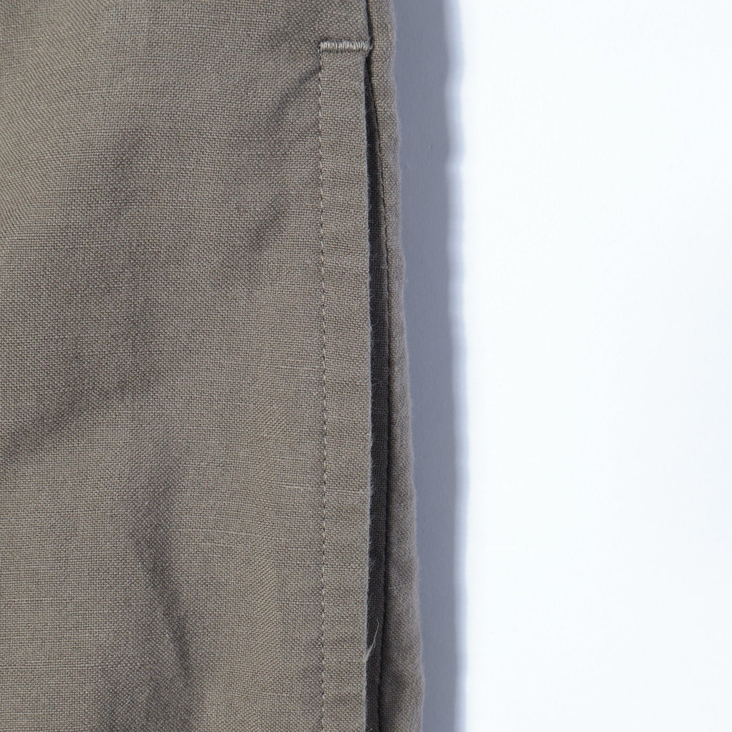 COTTON LINEN OXFORD TROUSERS