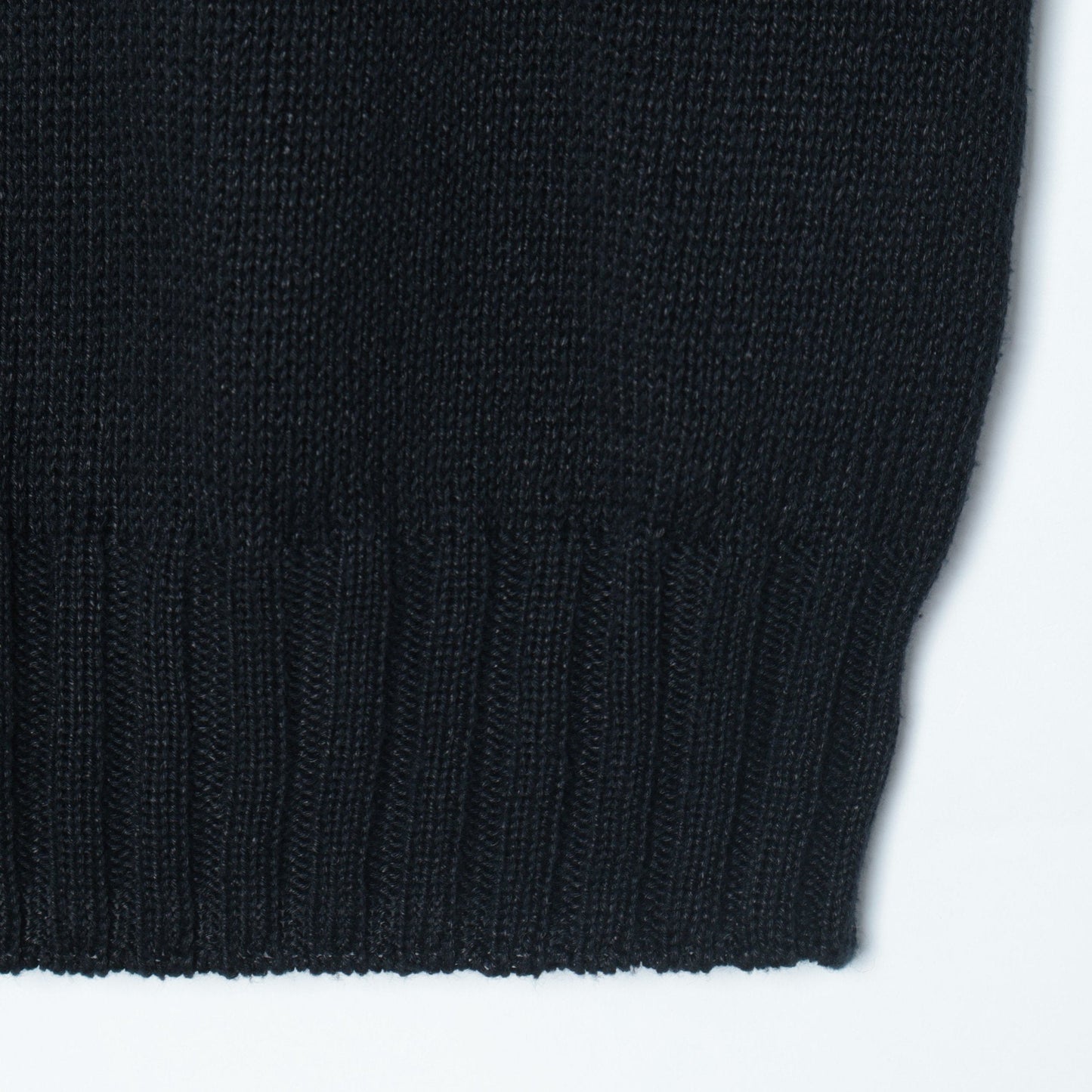 LINEN COTTON WIDE ROLL NECK KNIT