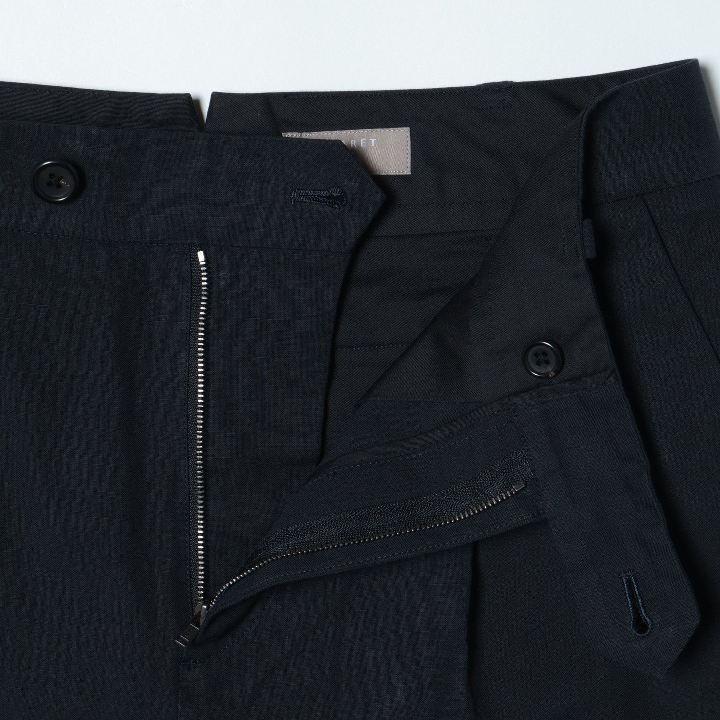 COTTON LINEN SILK TROUSERS