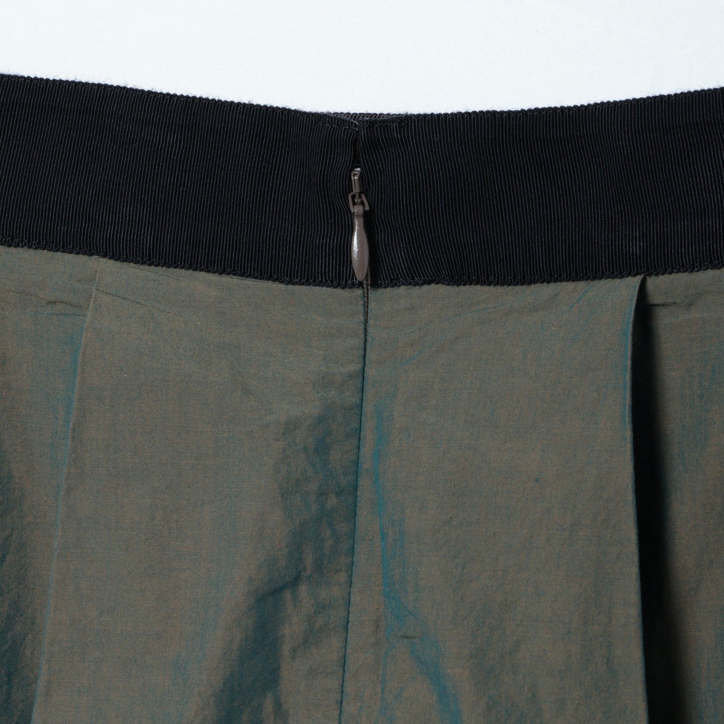 YARN DYED COTTON POPLIN SKIRT