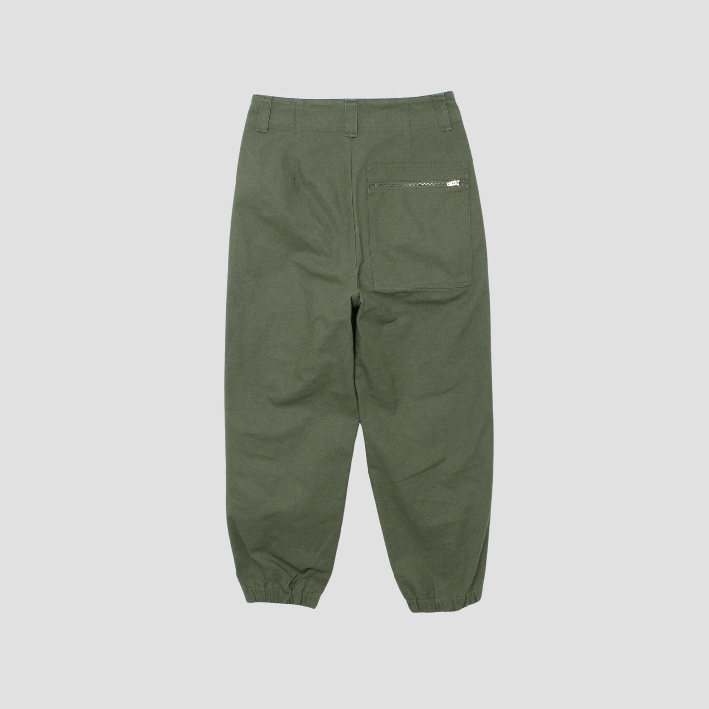 ORGANIC COTTON GABARDINE TROUSERS