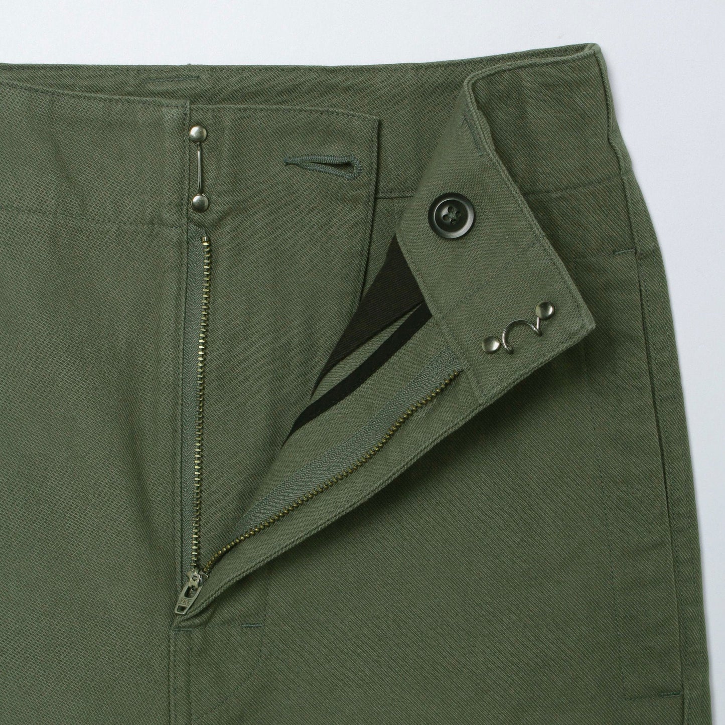 ORGANIC COTTON GABARDINE TROUSERS