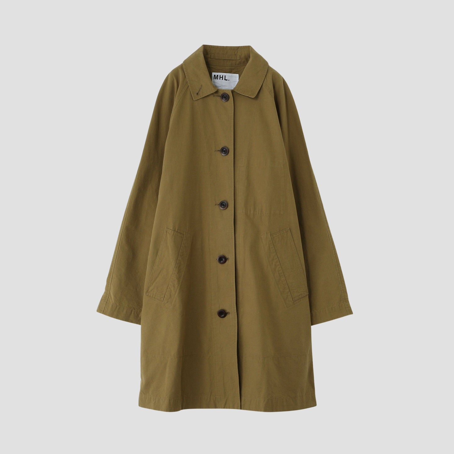 WASHED COTTON POPLIN COAT