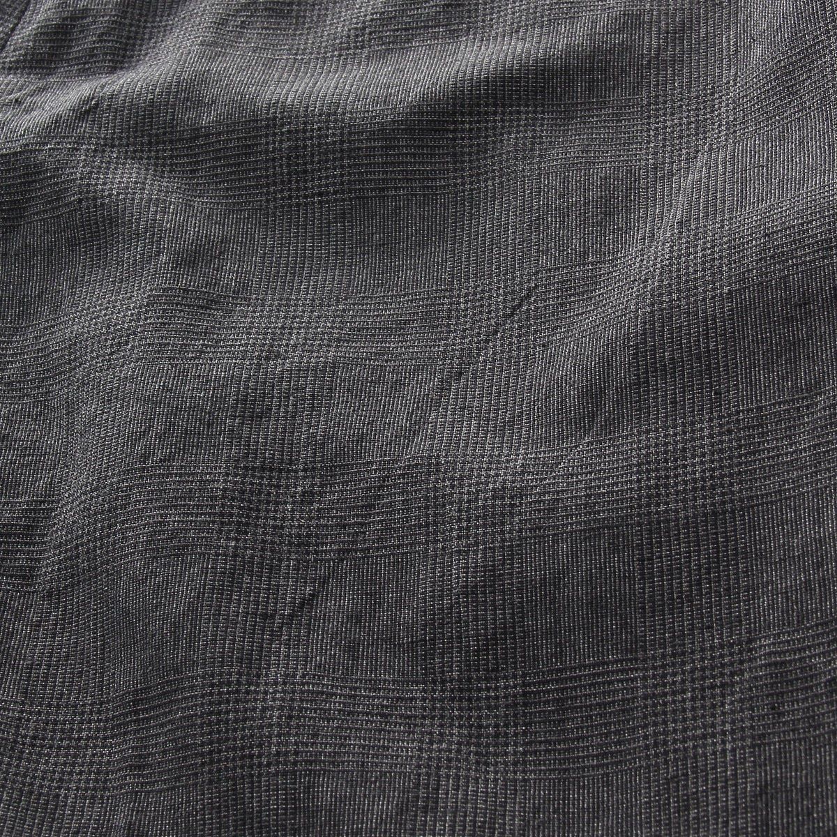 PRINCE OF WALES CHECK WOOL LINEN TROUSERS