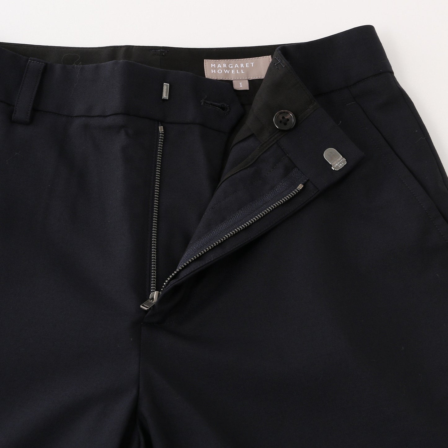 FINE WOOL POPLIN TROUSERS