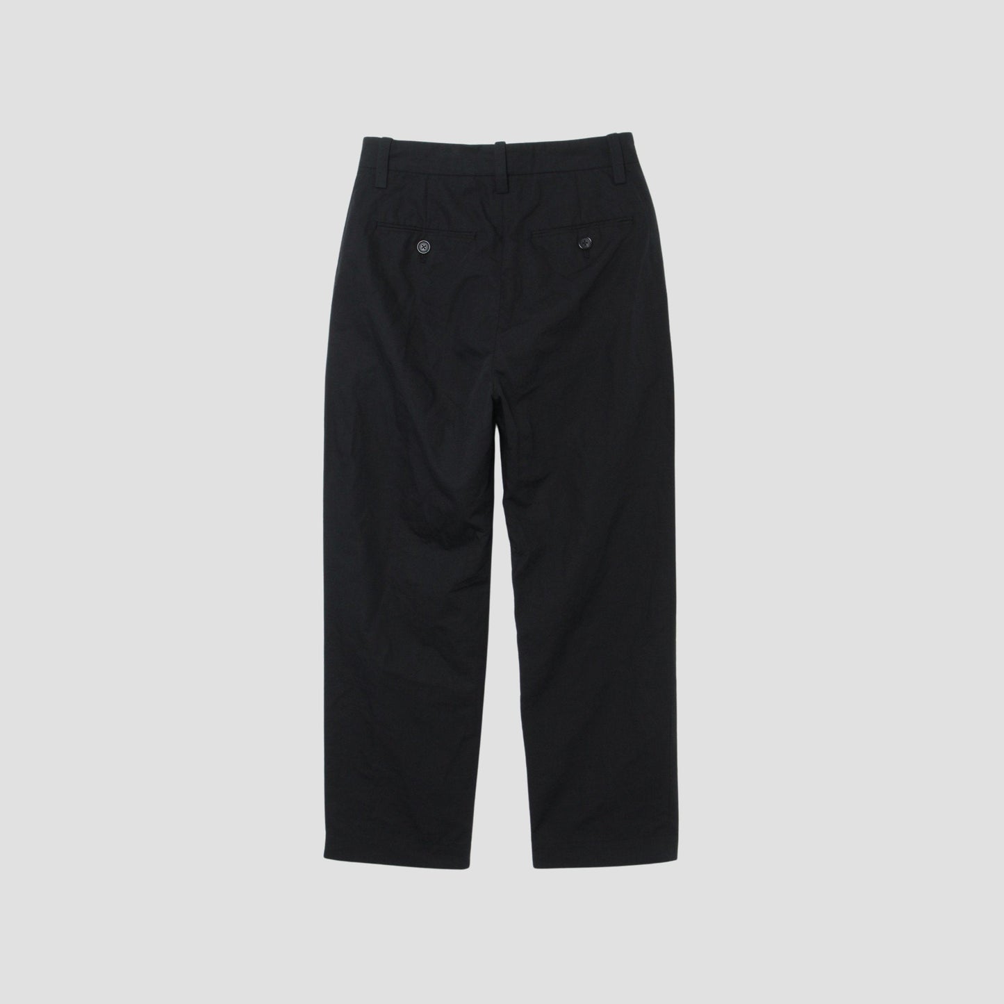PLAIN WEAVE COTTON LINEN TROUSERS