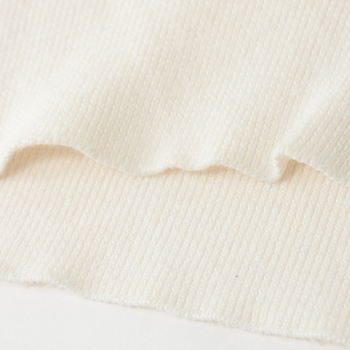 COTTON V NECK JUMPER KNIT