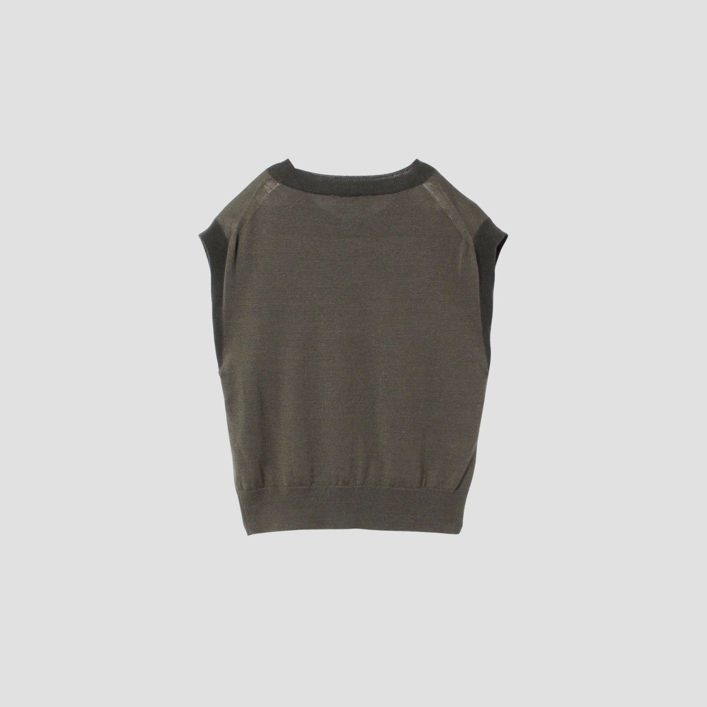 WOOL LINEN ARGYLE KNIT