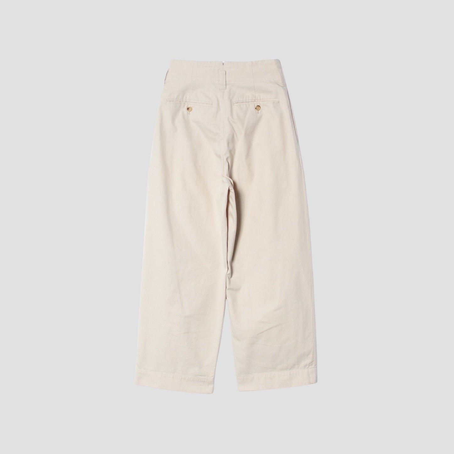 COTTON GABARDINE TROUSERS