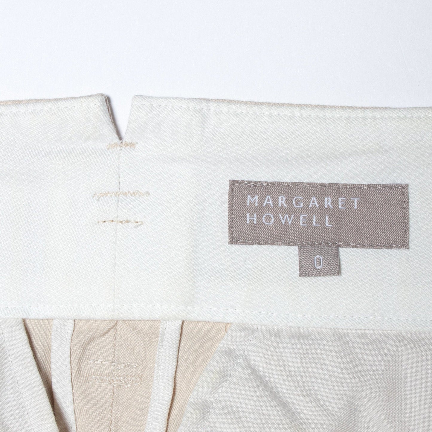 COTTON GABARDINE TROUSERS