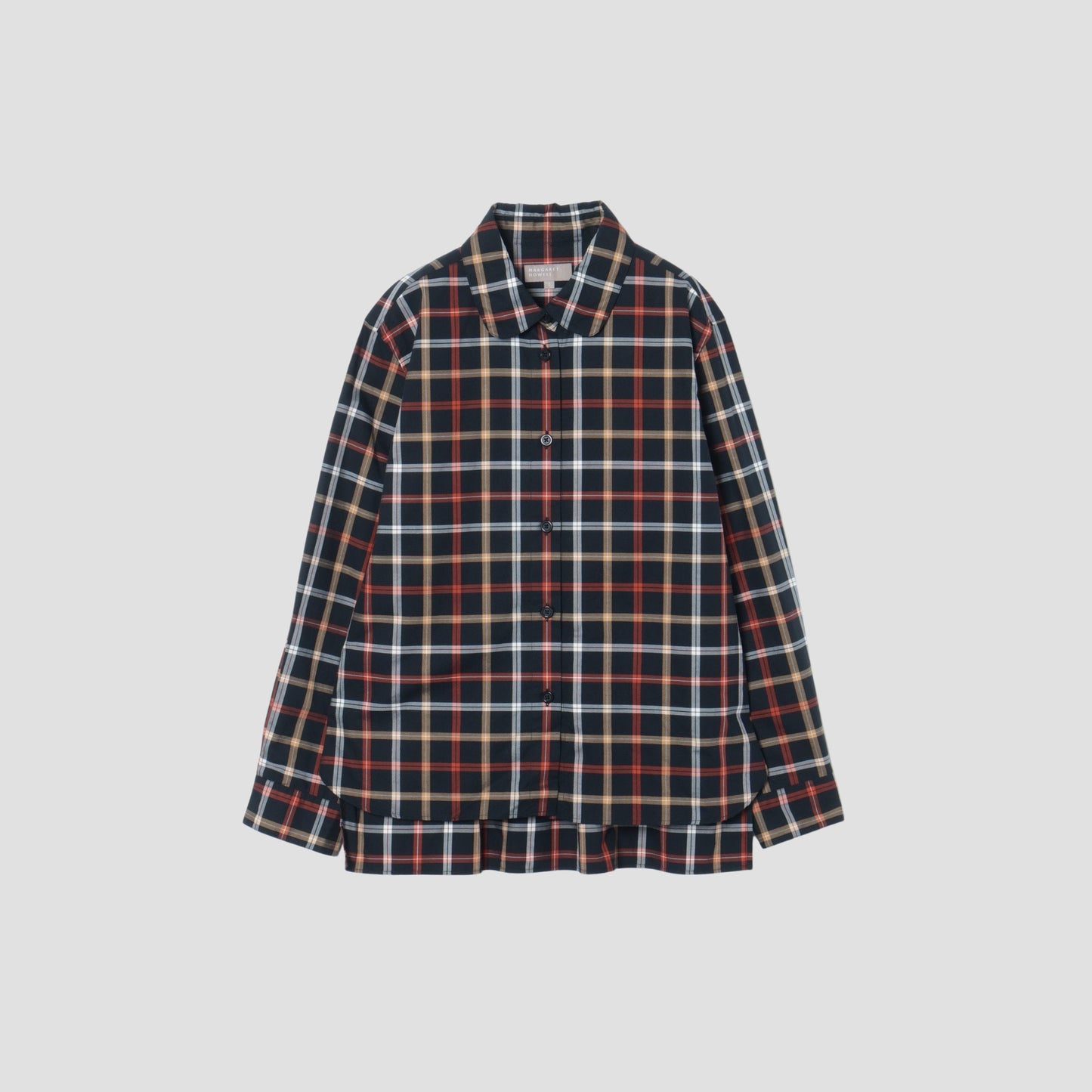 CHECK COTTON WOOL TWILL SHIRT