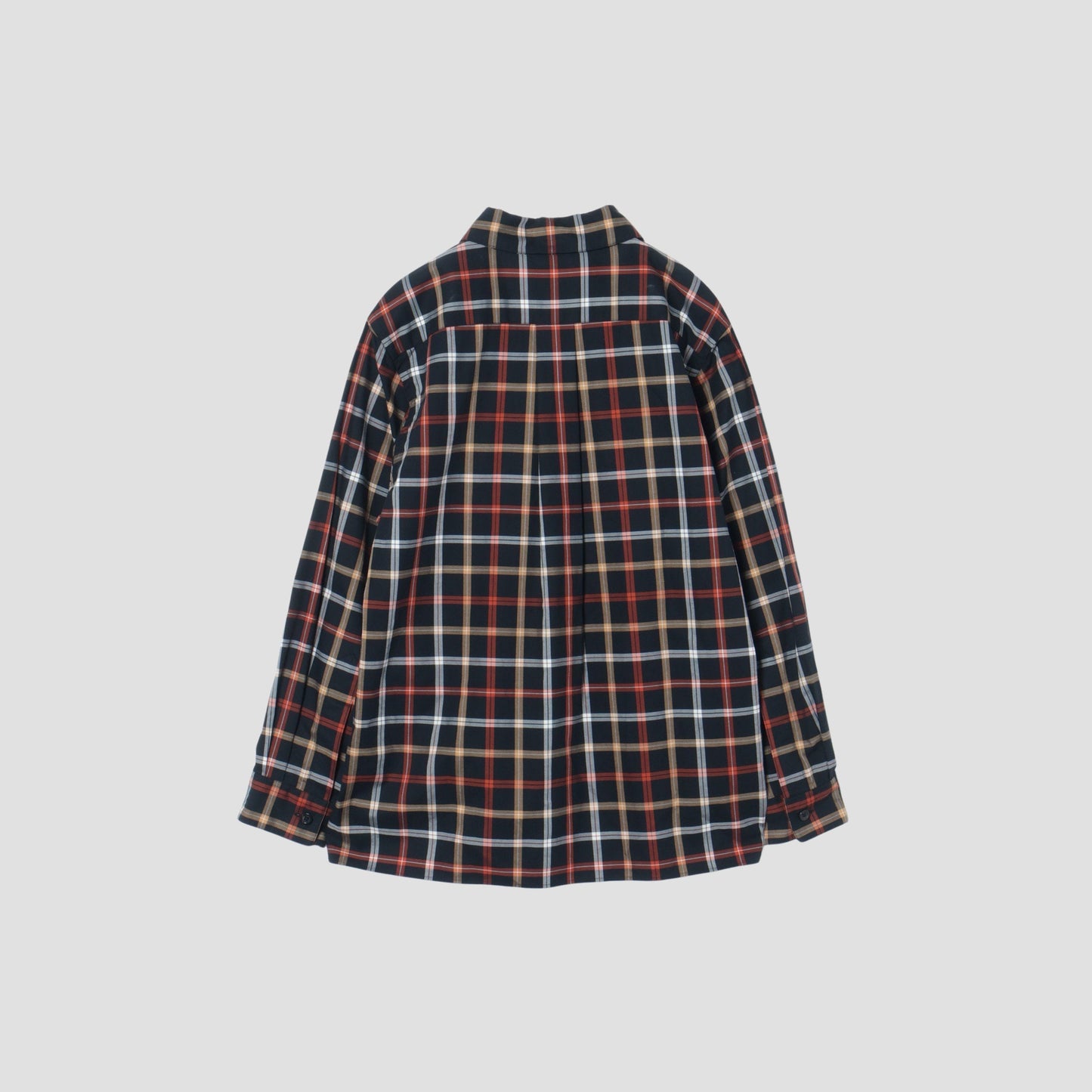 CHECK COTTON WOOL TWILL SHIRT