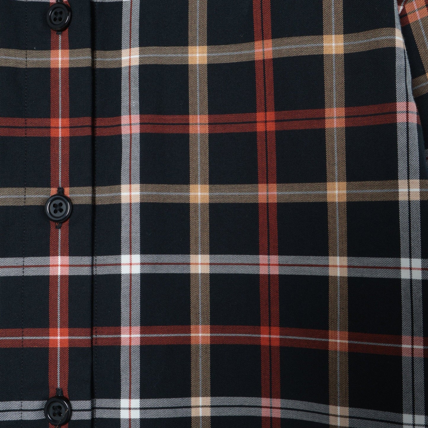 CHECK COTTON WOOL TWILL SHIRT