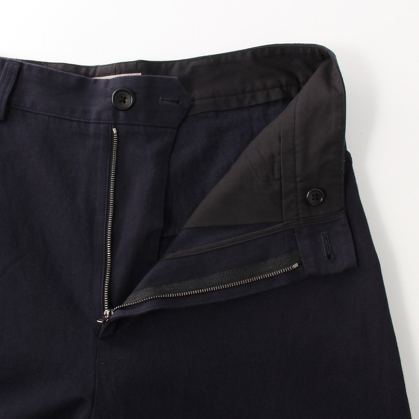 COTTON LINEN TWILL TROUSERS