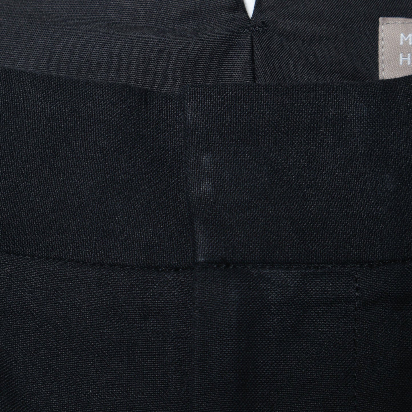 COTTON LINEN OXFORD TROUSERS
