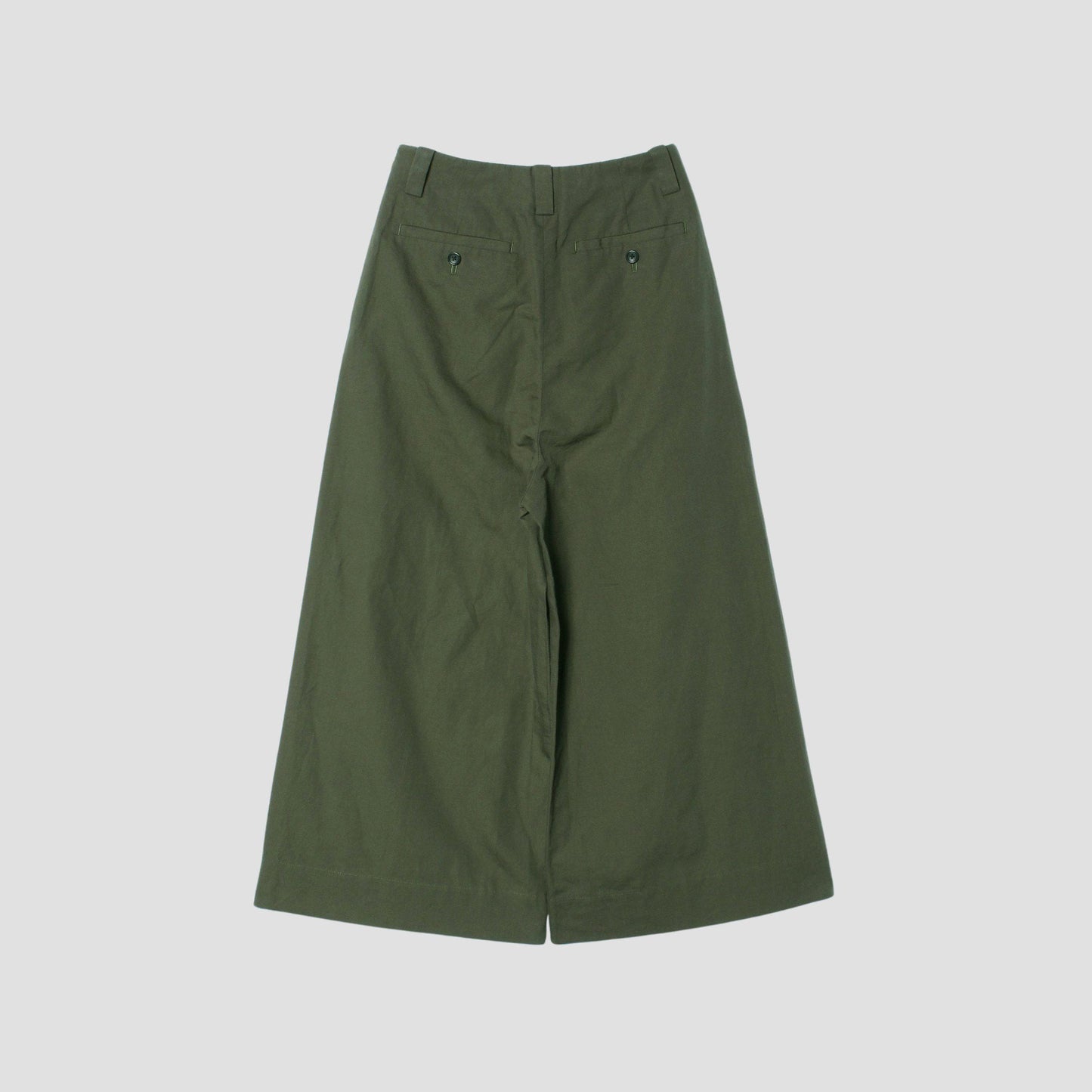 PLAIN WEAVE COTTON LINEN TROUSERS