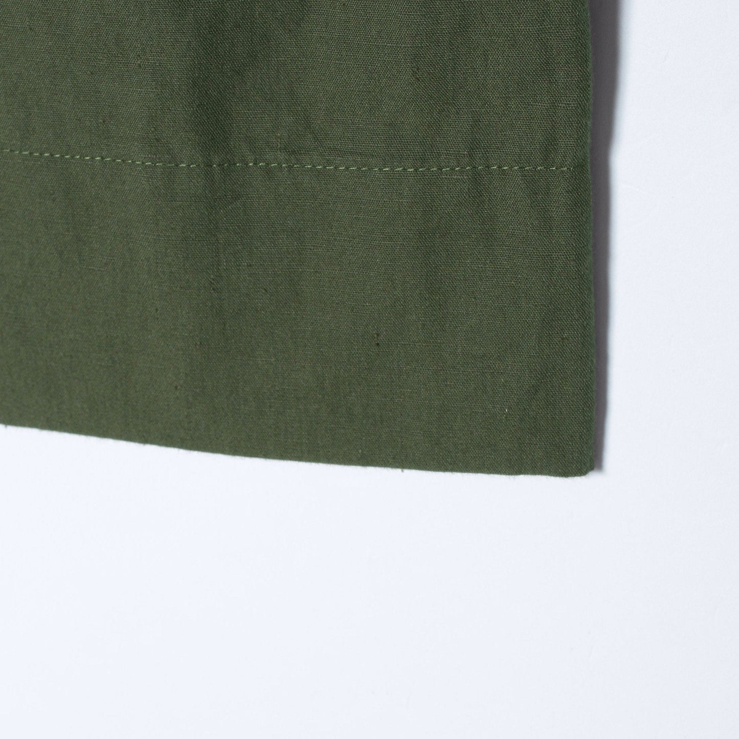 PLAIN WEAVE COTTON LINEN TROUSERS