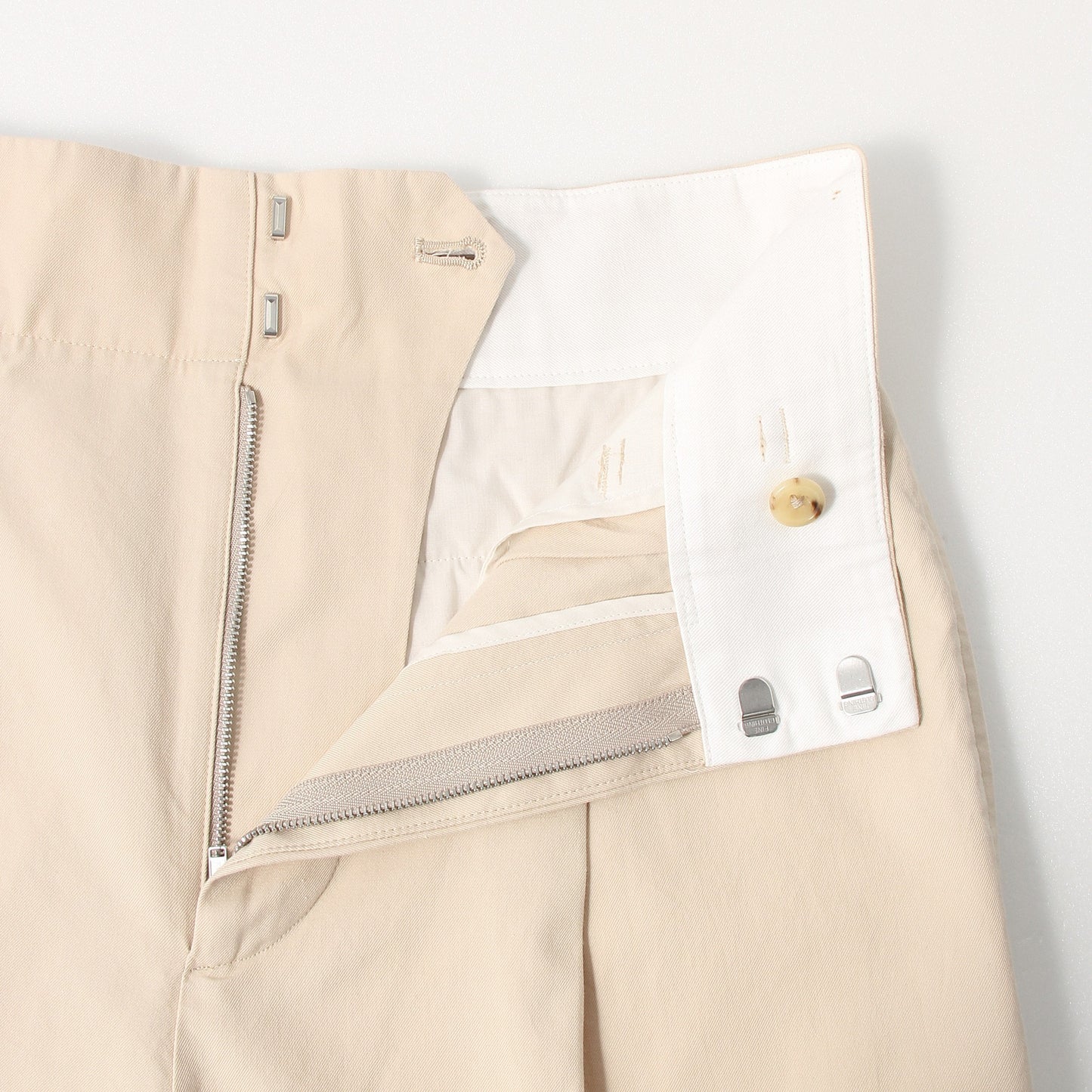 COTTON GABARDINE TROUSERS