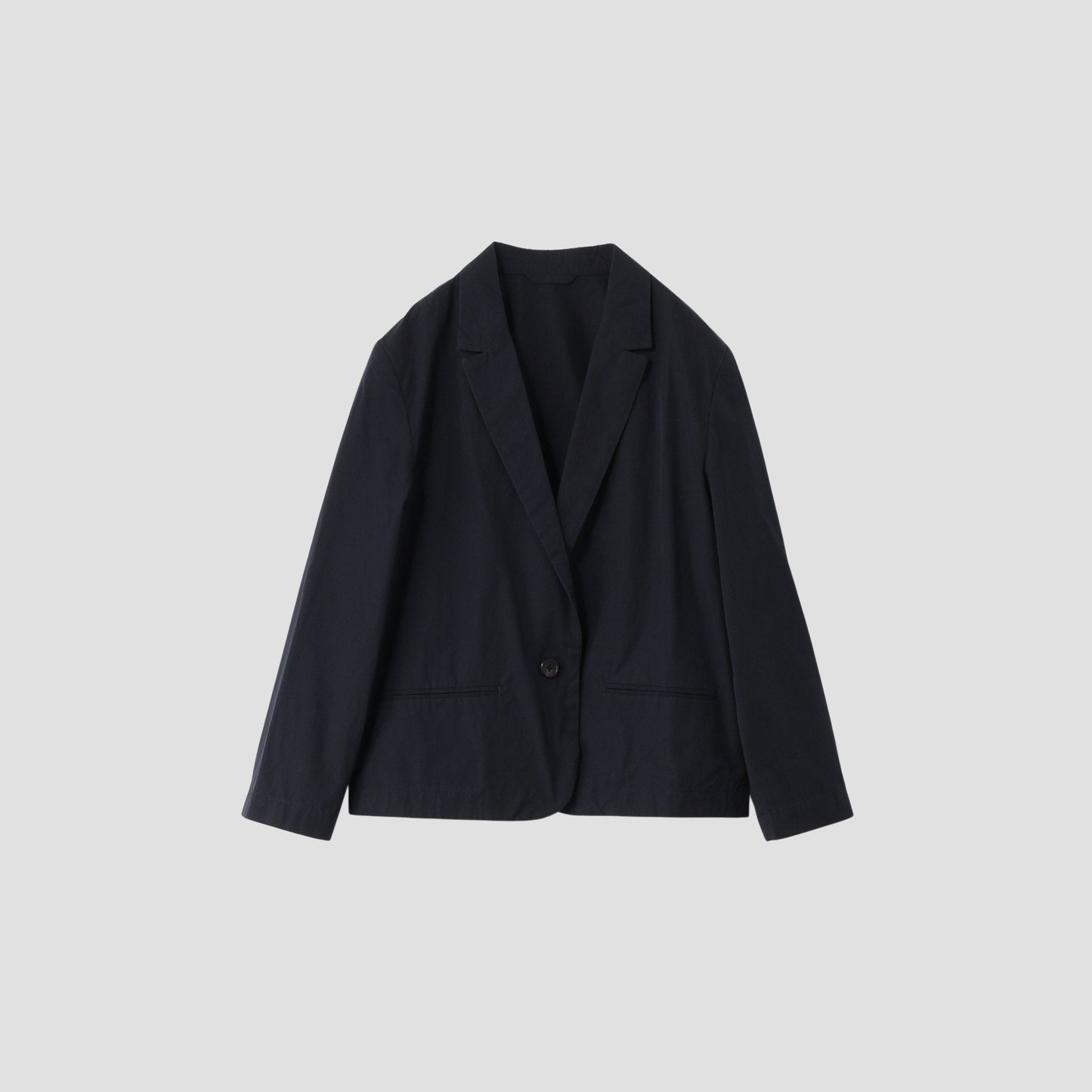 WASHED YARN DYE COTTON POPLIN JACKET