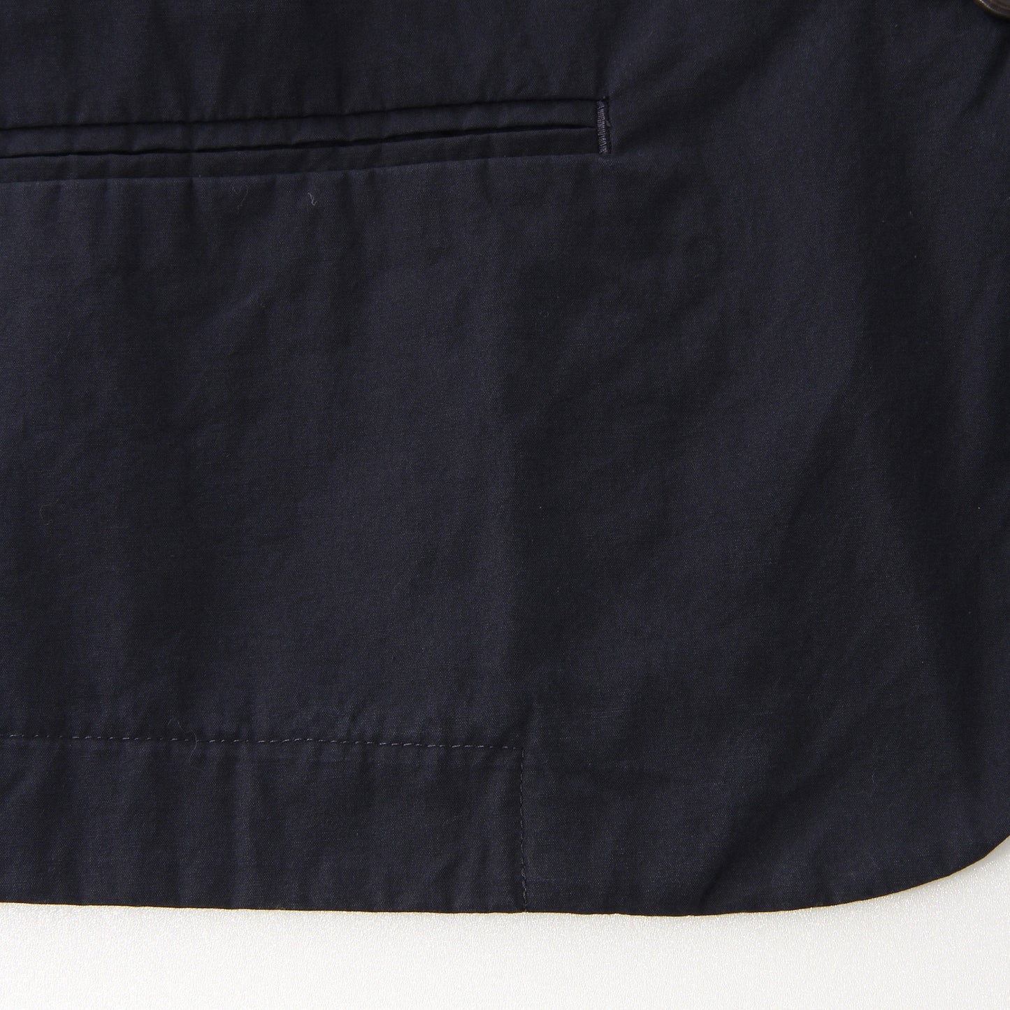 WASHED YARN DYE COTTON POPLIN JACKET