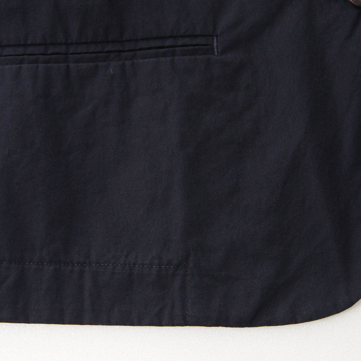 WASHED YARN DYE COTTON POPLIN JACKET